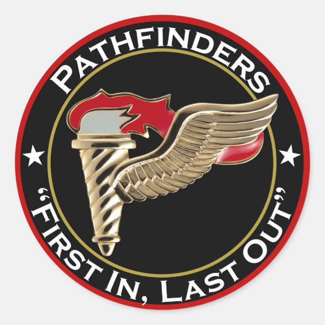 Pathfinder Motto Runder Aufkleber (Vorderseite)