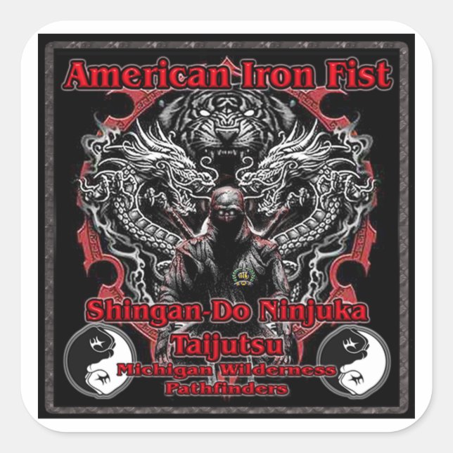 Pathfinder neues Logo Quadratischer Aufkleber (Vorderseite)