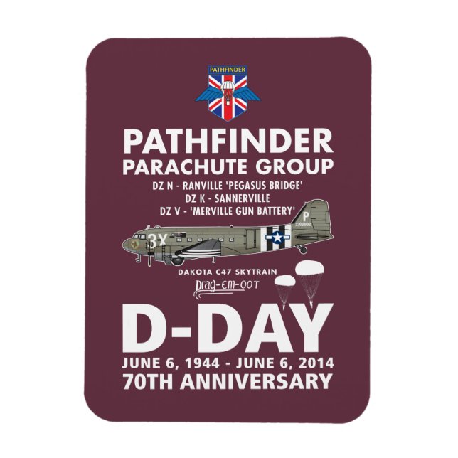 PATHFINDER PARACHUTE GROUP MAGNET (Vertikal)