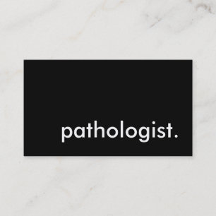Pathologe. Visitenkarte
