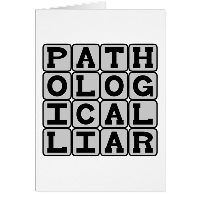 Pathologische Lüge, Zwang zur Fib (Vorne)
