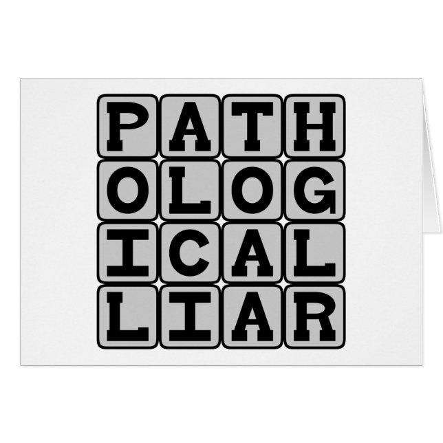 Pathologische Lüge, Zwang zur Fib (Vorderseite (Horizontal))