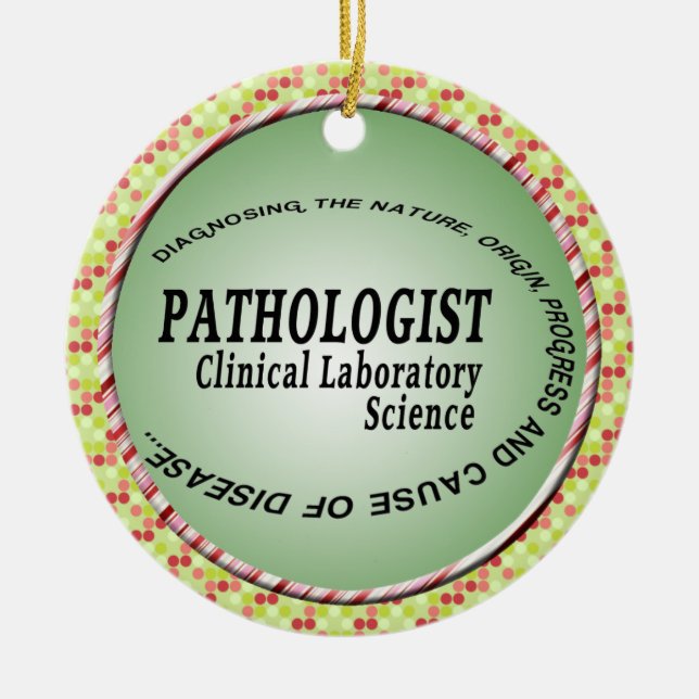 PATHOLOGIST - KLINISCHE LABORWISSENSCHAFT KERAMIK ORNAMENT (Vorne)
