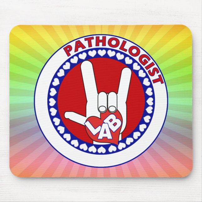 PATHOLOGIST ROUND LOGO ASL MOUSEPAD (Vorne)