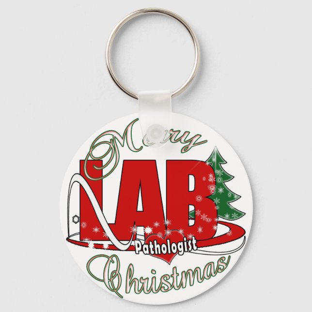 PATHOLOGISTISCHES CHRISTMAS-LABOR SCHLÜSSELANHÄNGER (Vorderseite)