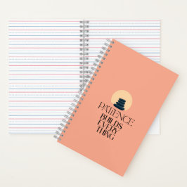 Patience Builds Everything Minimalist Quote Notizb Notizbuch