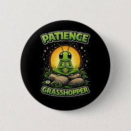Patience Grasshopper Button