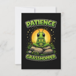 Patience Grasshopper Dankeskarte
