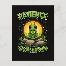 Patience Grasshopper Postkarte