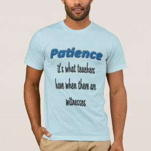 Patience Men's Light Blue T - Shirt