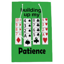 Patience-Spiel: Meine Geduld Wächst - Lustiger Spr
