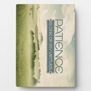 Patience Virtue Custom Foto Plaque Fotoplatte