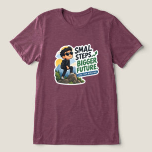 Patience Wealth Weiches Tri-Blend Investor Maron Shirt