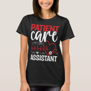 Patient Care Assistant Stethoscope PCA Nurse T-Shirt