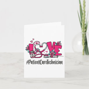 Patient Care Technician Liebe Valentinstag Cute Ap Karte