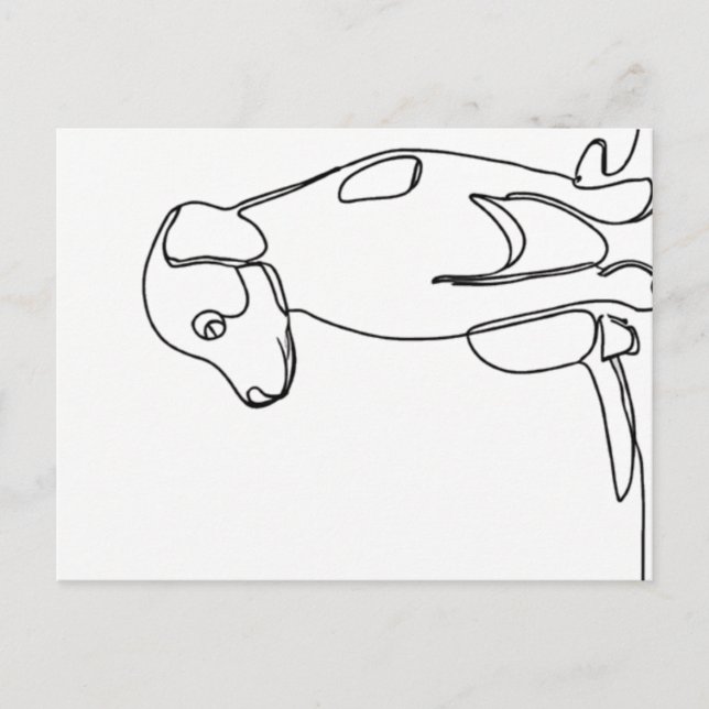 Patient Dog Postkarte (Vorderseite)