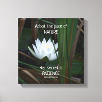 Patient Emerson Inspiration Zitat Lotus