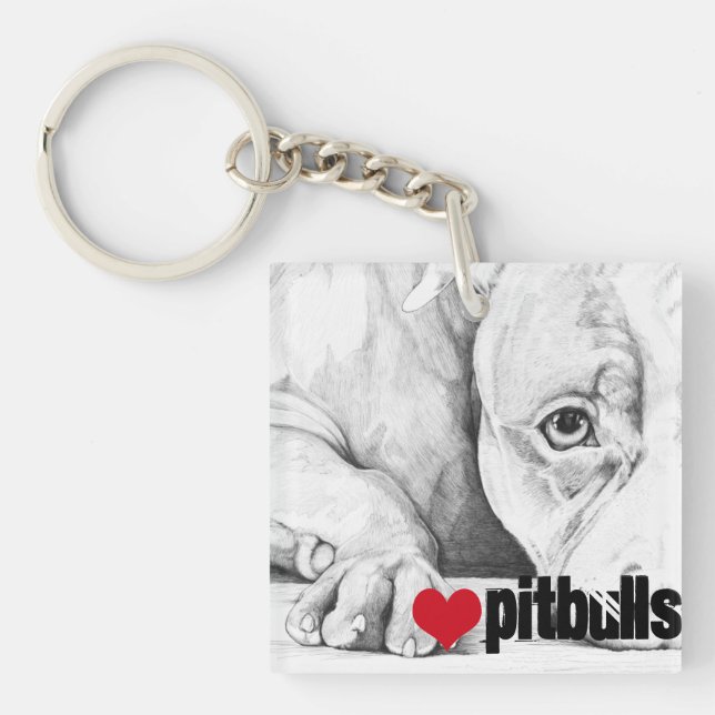 Patient Gewartet (Herzklopfen) Schlüsselanhänger (Vorderseite)