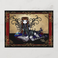 "Patient" Gotische Märchenpostkarte