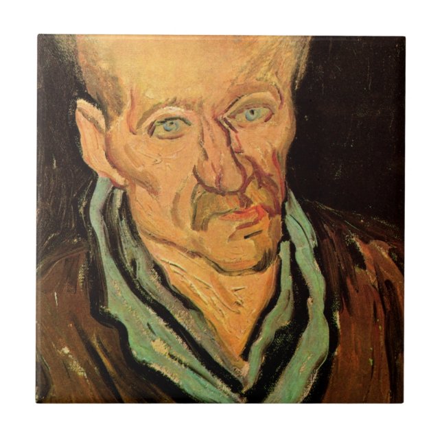 Patient im Saint-Paul Hospital von Vincent van Gog Fliese (Vorderseite)