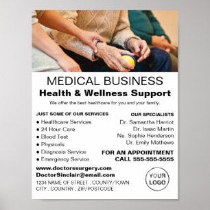 Patient & Krankenschwester, Allgemeinmediziner, Kr Poster