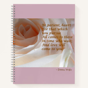 Patienten - Herz - Rose Notizbuch