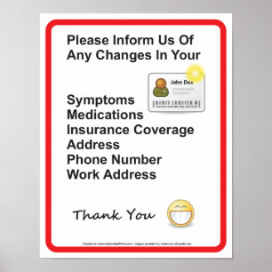 Patienteninformation Poster