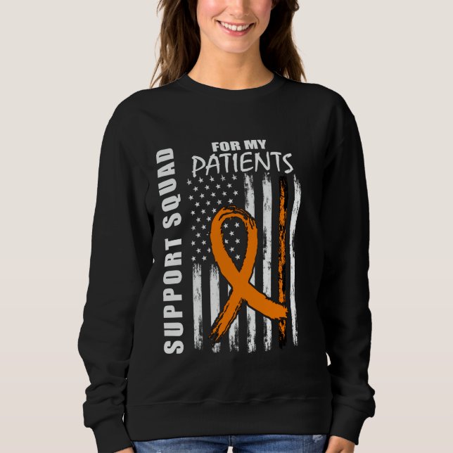 Patients Nurse RN Multiple Sclerosis Flag Supporte Sweatshirt (Vorderseite)