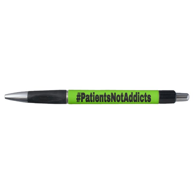 #PatientsNotAddicts Kugelschreiber (Vorderseite)