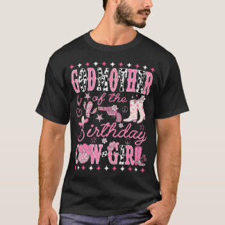 Patin der Geburtstags-Cow-Girl Pink Rodeo T-Shirt