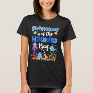 Patin des Geburtstagsjungen Meeresfisch Ozean Anim T-Shirt