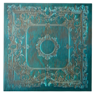 Patina aus der alten Welt sieht glänzend aus Fliese