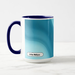 Patina Blau Sanfter Glow Gradient Abstract Tasse