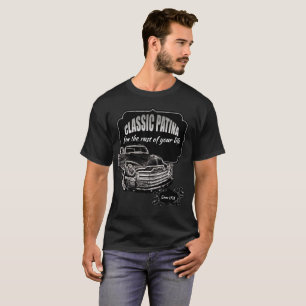 Patina Classics Schwarz Weiß Chevy Oldtimer-LKW T-Shirt