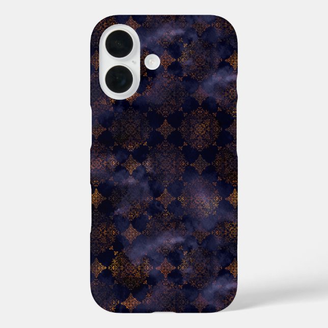 Patina Damaskus-Muster für Kupfer Case-Mate iPhone Hülle (Rückseite)
