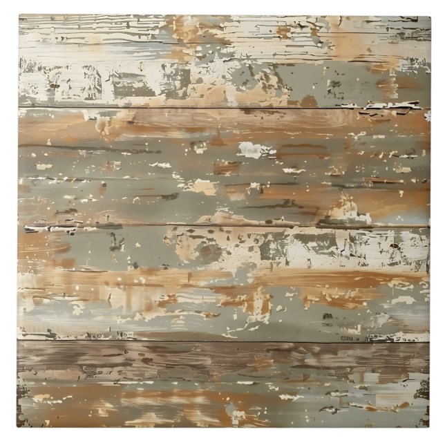 Patina-Holz rustikale abgenutzte Planke  Fliese (Vorderseite)