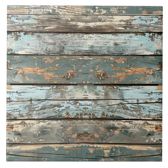 Patina-Holz rustikale abgenutzte Planke  Fliese (Vorderseite)