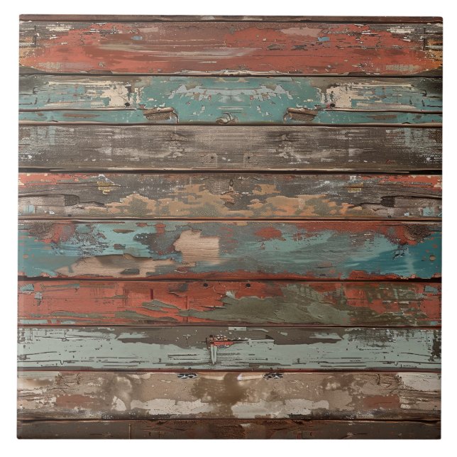 Patina-Holz rustikale verwitterte Planke  Fliese (Vorderseite)