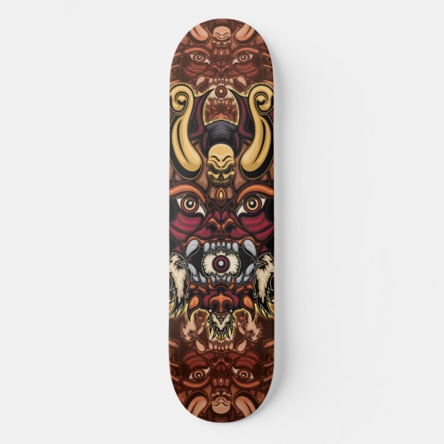 Patineta Máscara de Dragon skate Skateboard (Vorderseite)