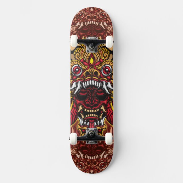 Patineta Máscara Hannya  Skateboard (Vorderseite)