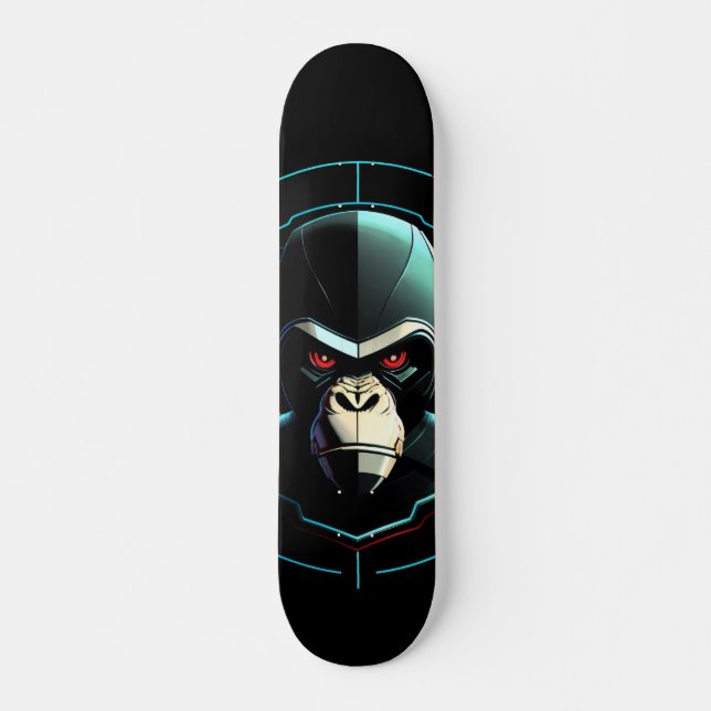 Patineta Mono Robot Combativo Skateboard (Vorne)