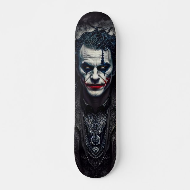Patineta Payaso Con Mirada Escalofriante Skateboard (Vorne)