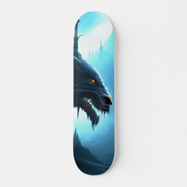 Patineta Perfil De Monstruo Mítico Skateboard (Vorne)