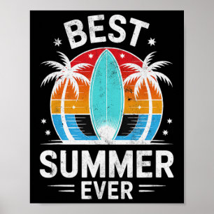 Patio Bester Sommer Aller Zeiten Surfgirls Urlaub Poster