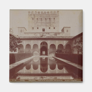 Patio de Los Arrayanes, Alhambra, c.1875-80 (Sepia Magnet