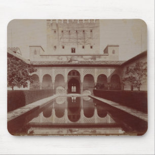 Patio de Los Arrayanes, Alhambra, c.1875-80 (Sepia Mousepad