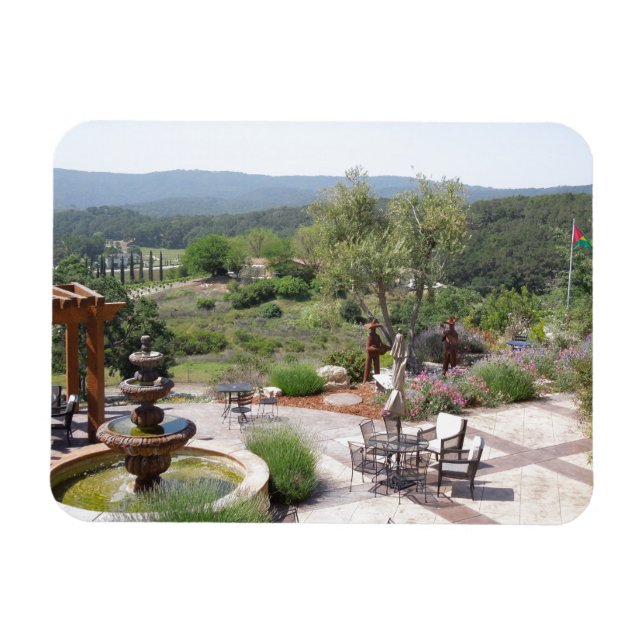 Patio mit Croad-Verkostung, Paso Robles Magnet (Horizontal)
