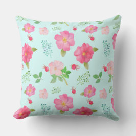 Patio Pillow Beautiful Wild Pink Roses Rose Hüfte Kissen