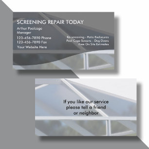 Patio - Wiederherstellung von Visitenkarten Visitenkarte