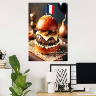 Patisserie Burger 24x36 Poster
